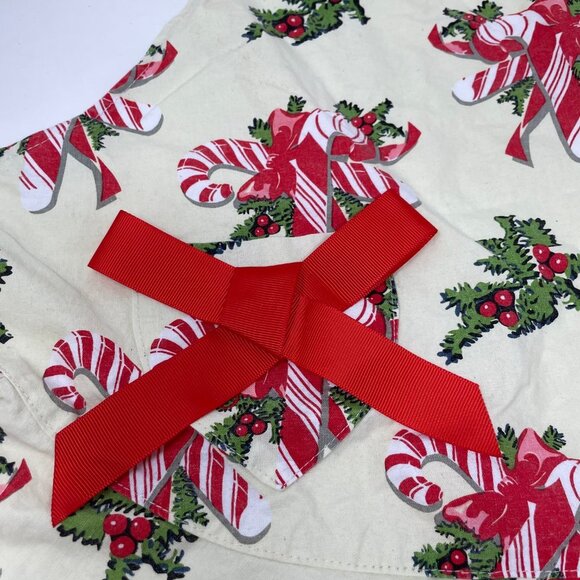 Jessie Steele Girls Christmas Candy Cane Apron - Picture 2 of 7